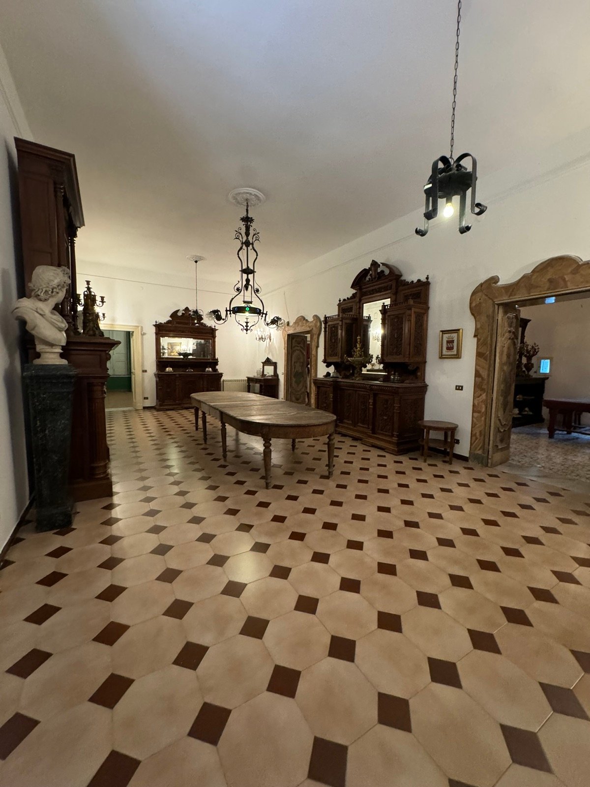 Il salone nobile della Tenuta, ideale per battesimi e comunioni